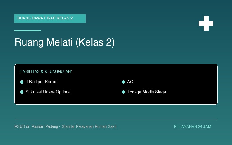 Ruang Rawat Inap Kelas 2 (Melati)